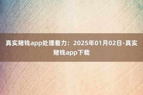 真实赌钱app处理着力：2025年01月02日-真实赌钱app下载